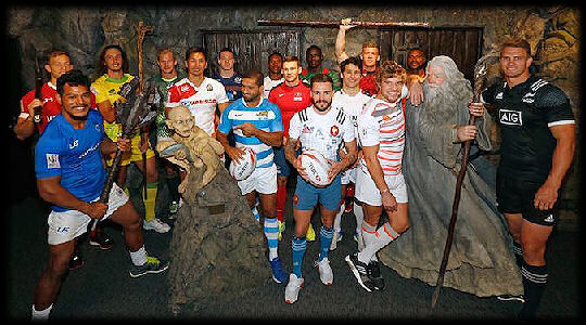 Wellington 7s Captains at Lord of the Rings 2017